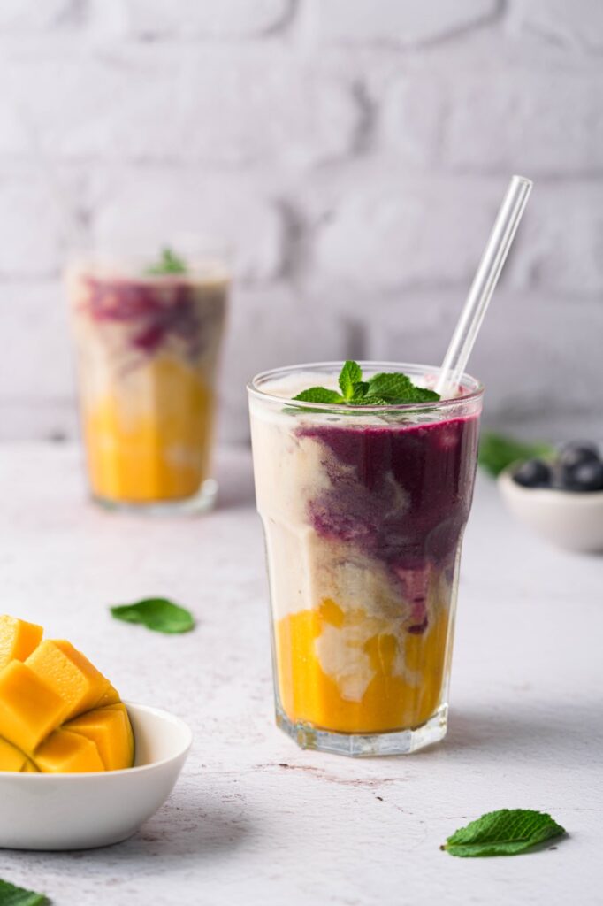 Mango-Heidelbeer-Smoothie