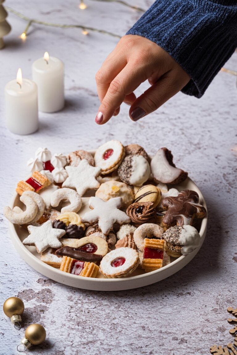 Eine Hand möchte sich einen Keks nehmen